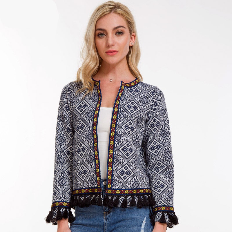 sparkle tassel jacket